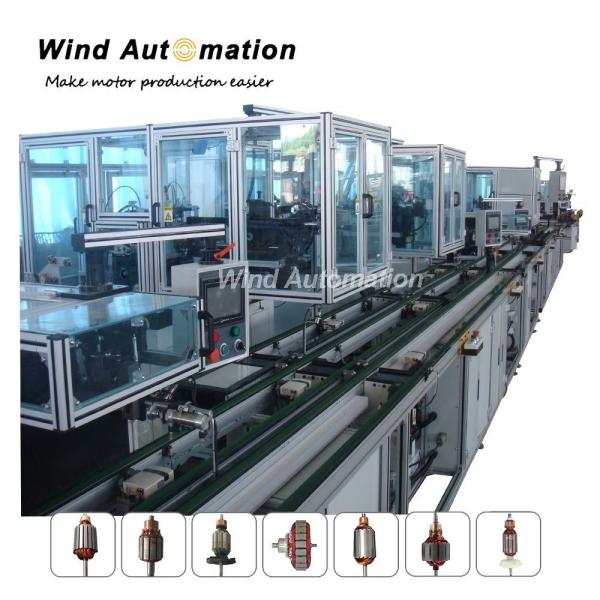 WIND-APL Power Tool Motor Armature Production Machine Rotor Assembly Line 100 Sets/Year