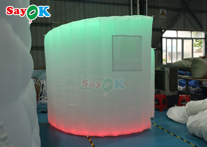 Декорация свадьбы купола 360 фотоателье фоновый стенд светодиодный свет надувная изогнутая стена
