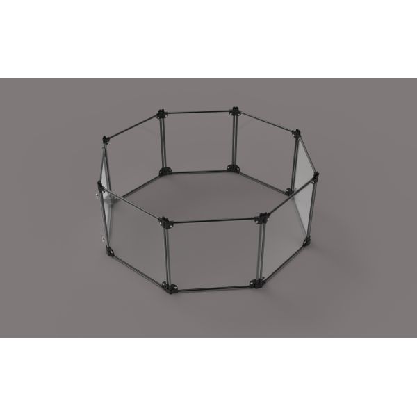 Устойчивая к ударам черная прозрачная акриловая ручка для собак для щенков и кошек