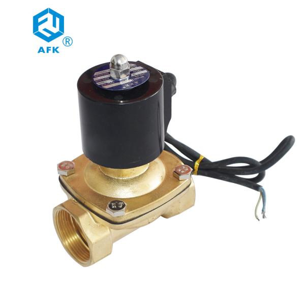 Polegada interna de bronze AC220V da válvula de solenoide 2 da água da linha IP68