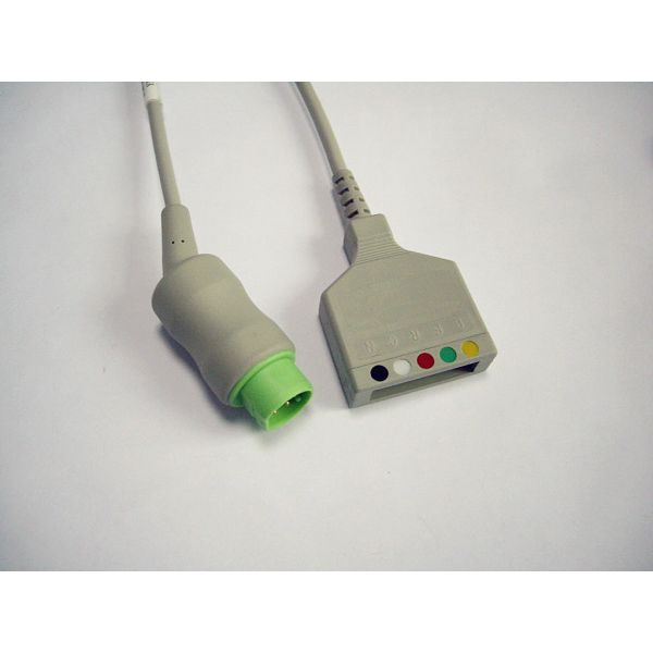 10 Pins Compatible Siemens ECG Cable 3 Leads For AHA Standard Type