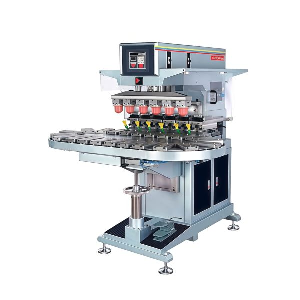 Multi Color Semi Automatic Pad Printing Machine PLC Servo Desktop Pad Printing Machine
