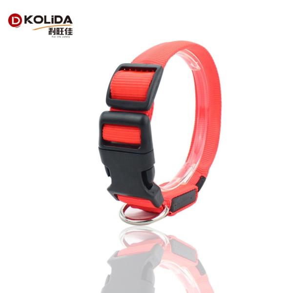 High Safety Led Cat Dog Leash Collar Rechargeable Waterproof Usb Light Up