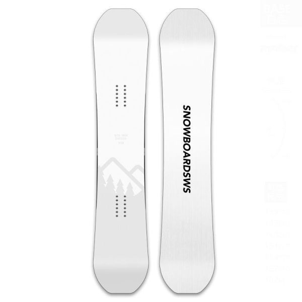 Wood Adult Medium Hardness Freestyle Camber Black Resort Lightweight Skiing Customized Beginner Snowboards Equipment Set