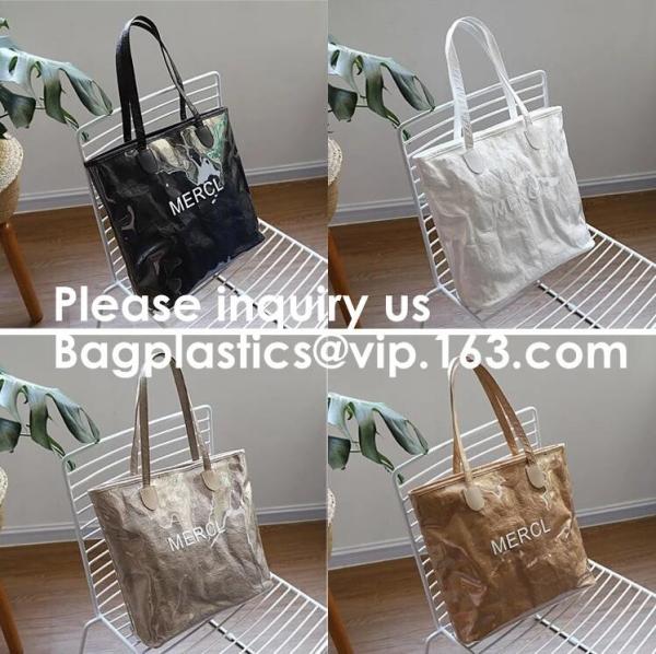 Crossbody Fashion Tyvek Tote Bag, Tyvek Craft Paper Tote Bag, Storage, Travel, Promotion, Makeup Packing