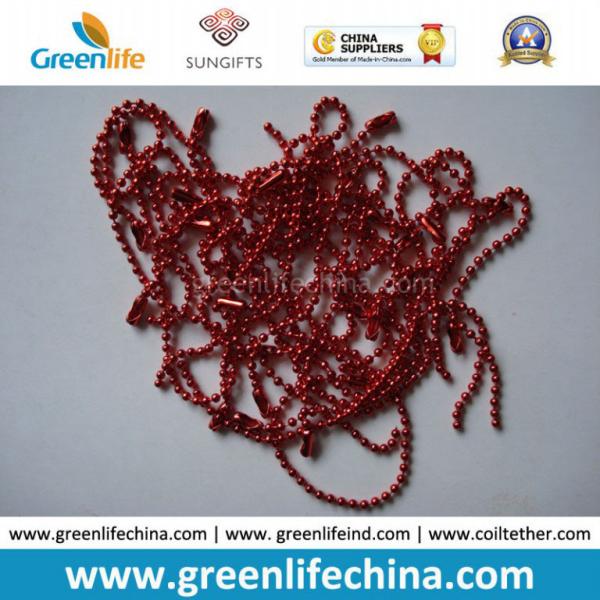 2.4mm Metal Fashionable Colors Ball Chain Room Divider with Connector