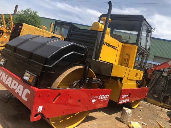 DYNAPAC CC421 Used Road Roller 121HP 76KW For Landfill Compaction