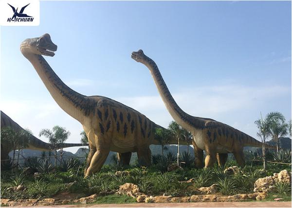 Amusement Park Equipment Real Life Size Dinosaurs , Dinosaur Lawn Ornament 