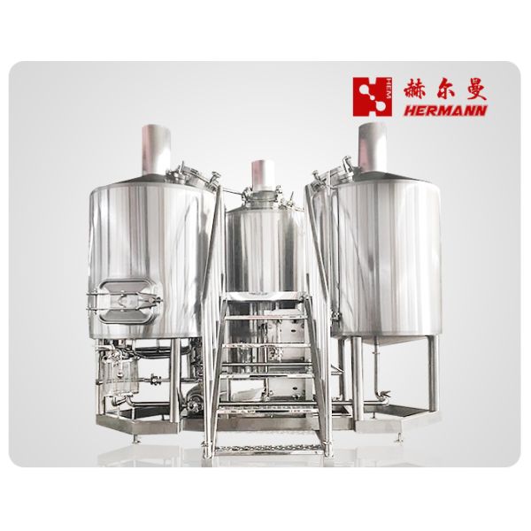 Stainless Steel 304 Industrial 5 BBL Craft Beer Brewing Equipment With PLC Control System