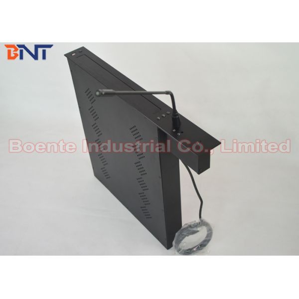 Conference Room Meeting Microphone Slim LCD Monitor Screen Motorized Lift 17.3 Inch 1080P Screen