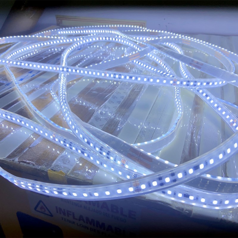 IP68 Waterproof AC220V LED Flex Strip SMD2835 120led/M White 6500k 4000k 3000k