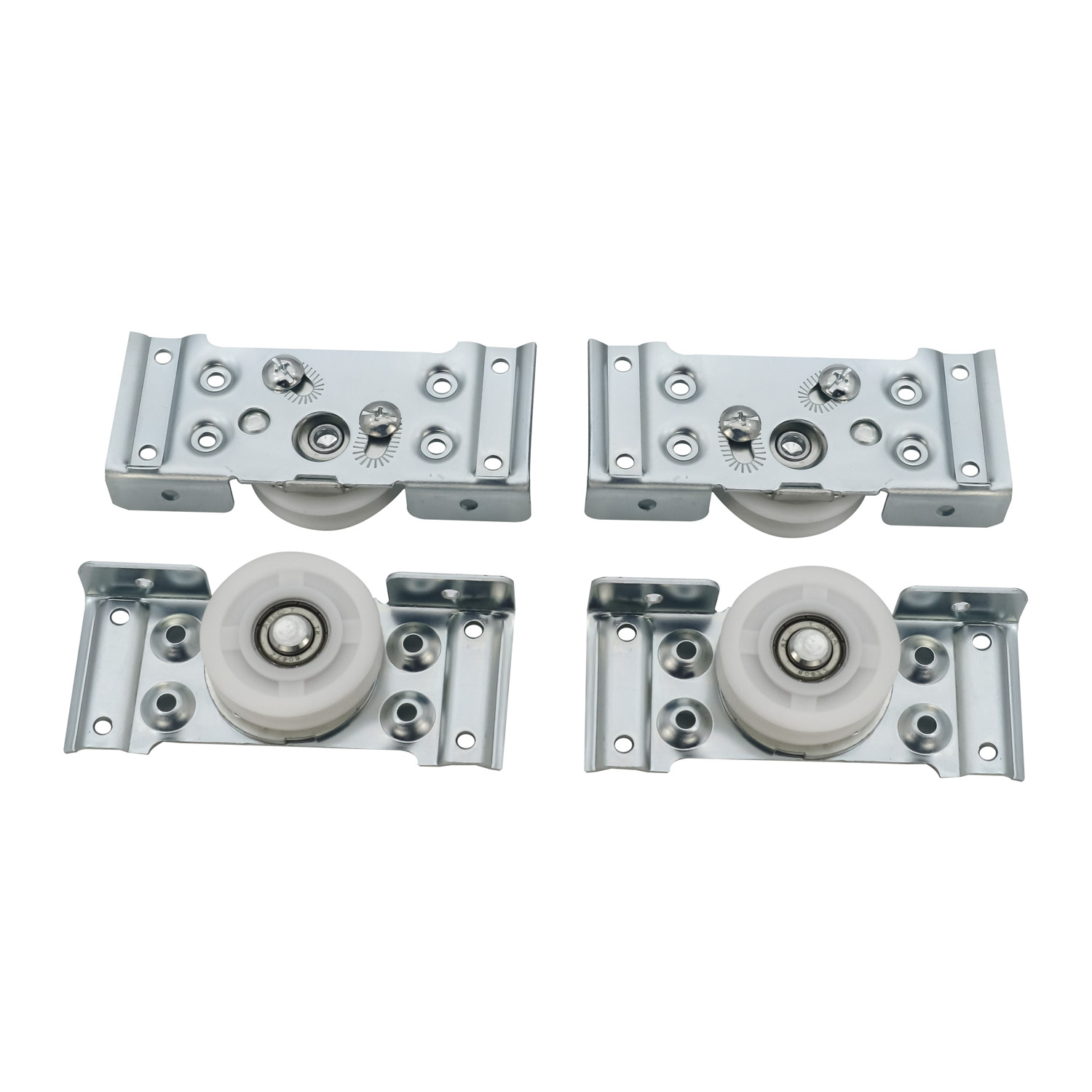 Железные и нейлоновые складывающиеся двери, подшипники для сдвижных дверей шкафов 8,5*11 см