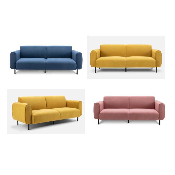 Multicolor Luxury Corner Sofa Breathable Fabric For Living Room