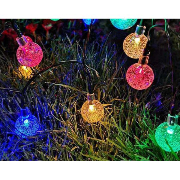 IP65 Hanging Solar Ball Light 46ft SMD0603 With 60 Bubble