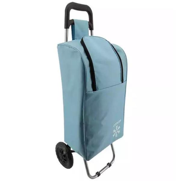 Handle Cover Wash Collapsible Swivel Wheels Supermarket Shopping Trolleys Carts Portable Folding With Cooler