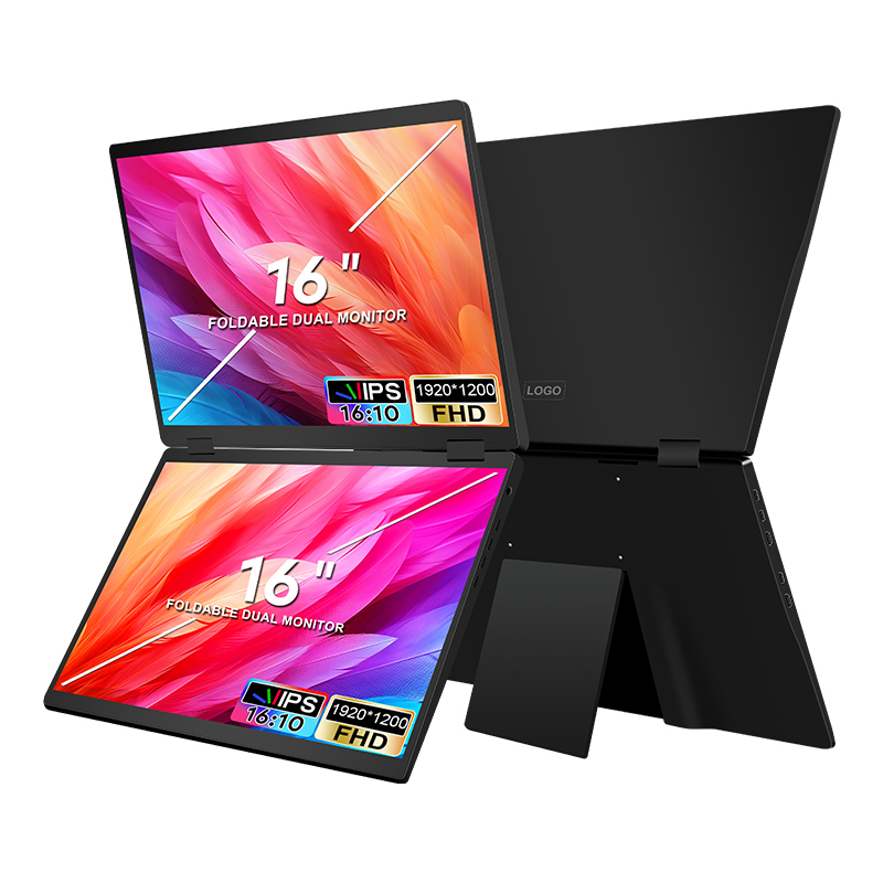 1200P 16 Laptop Screen Extender Plug & Play Foldable Computer Screen