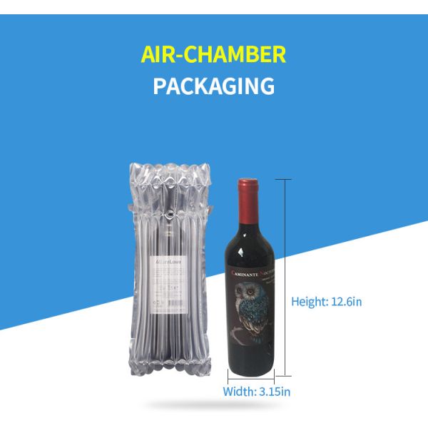 Воздух 750ML 3cm заполнил упаковывая сумки для упаковки вина
