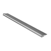 Éclairage en aluminium argenté pour chambre à coucher avec installation facile et CCT 3000-4000-6000K