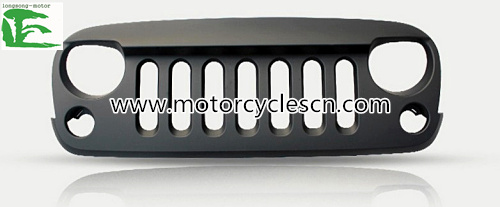 Jeep Wrangle Rubicon Grille 2007-2014 Jeep ABS Plastic Black Front Angry Bird Grille