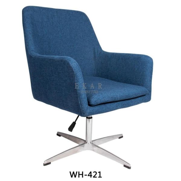 High Back Armchair Modern Leather or Fabric Leisure Chair