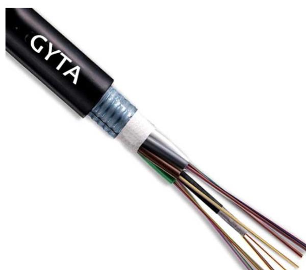 24 Core Rodent Resistant Fiber Optic Cable GYTA GYTS Armoured