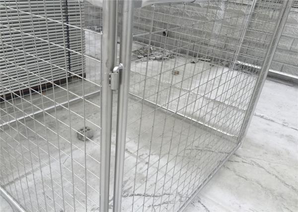 Environmental Q235 Steel Weld / Chain Wire Trash Cage 1500mm X 2000mm