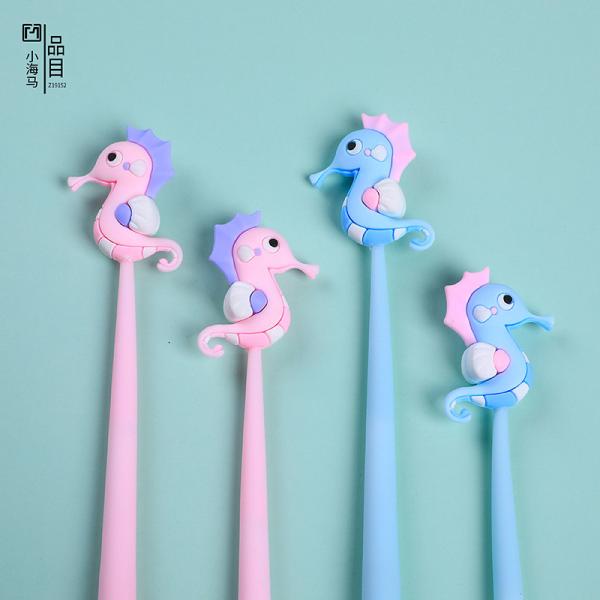 Cute Cartoon Blue Gel Ink Pens Cartoon Animal Writing Pens 0.5 Mm Assorted Styles Pens Stationery For School Office Home Student Kids Birthday Present