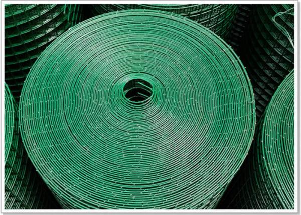 1/2'' , 3/4'' , 1'' , 1/4'' , 3/8'' , 5/8'' hole size , green pvc coated welded wire mesh