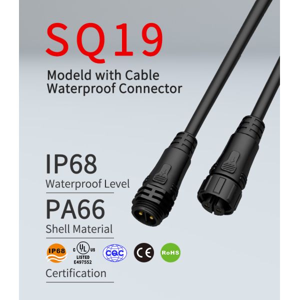 HYFD Outdoor Ip68 2 3 4 Pin M19 Waterproof Circular Connector