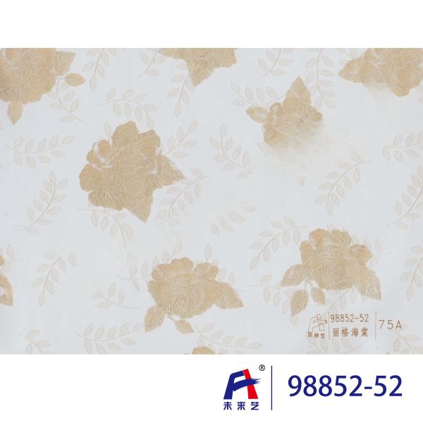 Moistureproof PVC Decorative Privacy Film Flowering Crabapple Corrosion Resistant