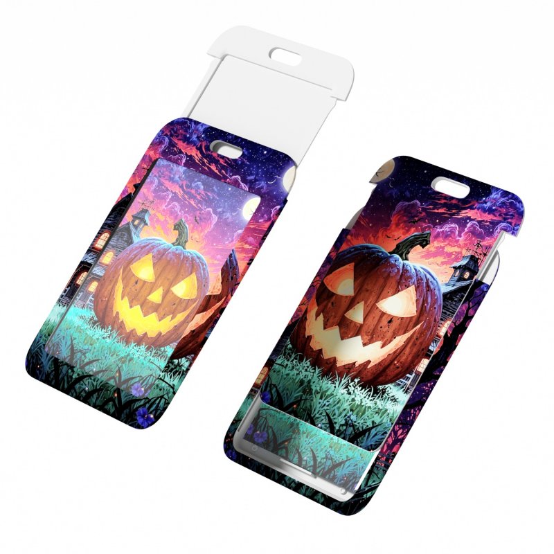 Casual Halloween Work Identity Badge Holder with Printed Logo and Lanyard Festival Auto Industry Specific ID Card Holder