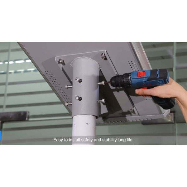 150W All In One High Quality IP65 Waterproof Integrated Solar Street Light Streetlight Outdoor With Pole