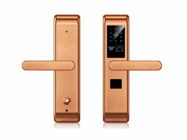 Advanced Smart Door Lock Fingerprint 304 Stainless Steel 6V Working Voltage