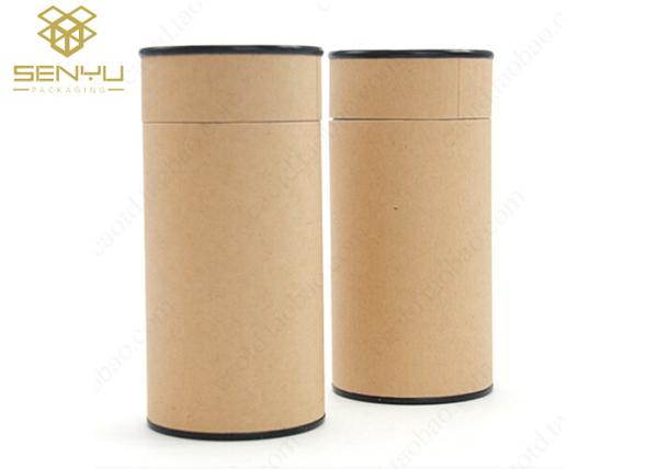 Cylinder Shaped Kraft Paper Tube Packaging Box Round Cardboard For Tea Bag