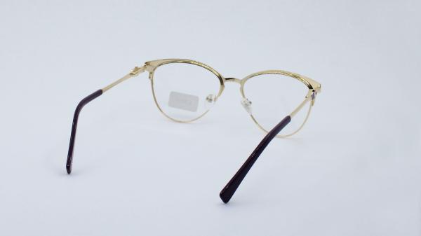 Metal non-prescription glass frame wit spring hinges splicing colors fashion eyewear for ladies women daily gift