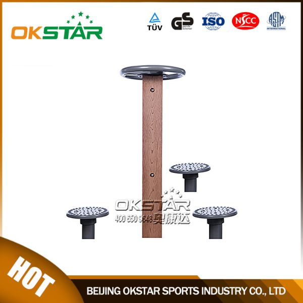 outdoor fitness equipments WPC materials based hip twister