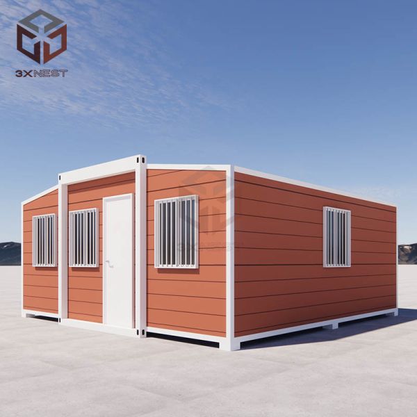 Fireproof Adjustable Expandable Dwelling Folding Prefabricated Cabin with Custom Terrace