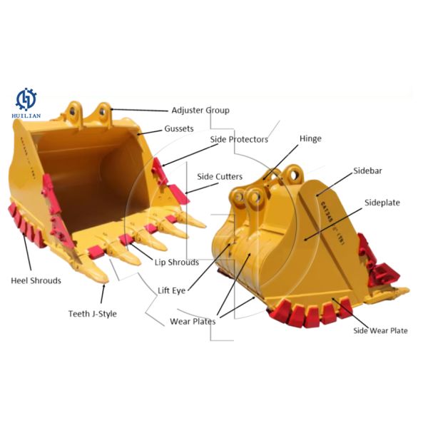 Hyundai R290-9 R360 Bucket Heel Shroud 61N8-31310RC Bucket Protection Кривые губные платки для ношения в ведрах DX480LC