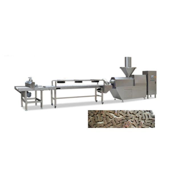 Cadena de producción desigual de alimento para animales equipo de fabricación de la comida de perro de 300-500kg/hr