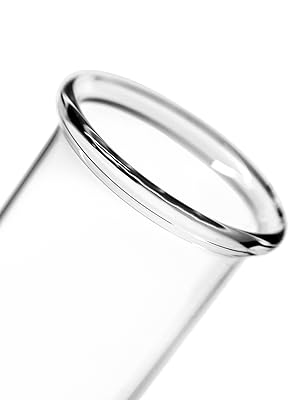 Test Tubes, 50ml - Borosilicate 3.3 Glass - 1.2mm Thick Walls, Beaded Rim - Superior Heat & Chemical Durability