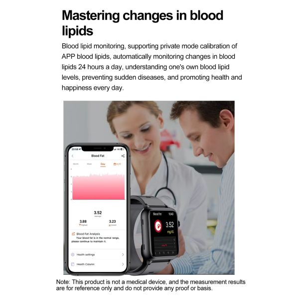 TK63 1.91 Inch Smart Watch ECG And Blood Pressure Sugar Air Pump Type