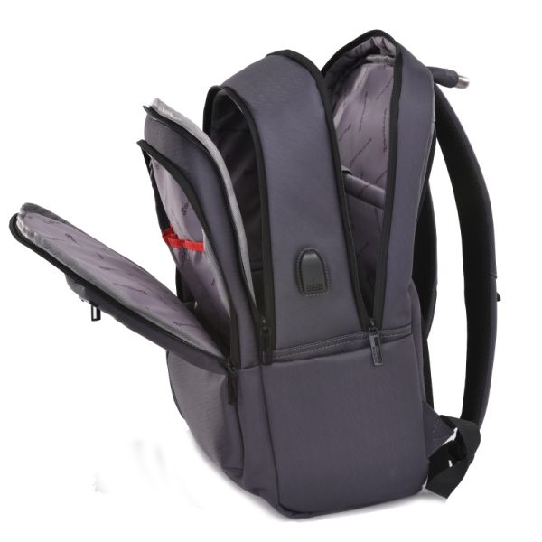 Causal Business Laptop Backpack USB Charging Oxford Waterproof Travel Bag
