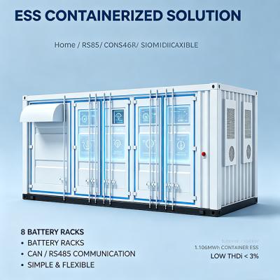 ESSC0500A-1106 Container Energy Storage 500kW Low THDi Grid Friendly Commercial Energy Storage