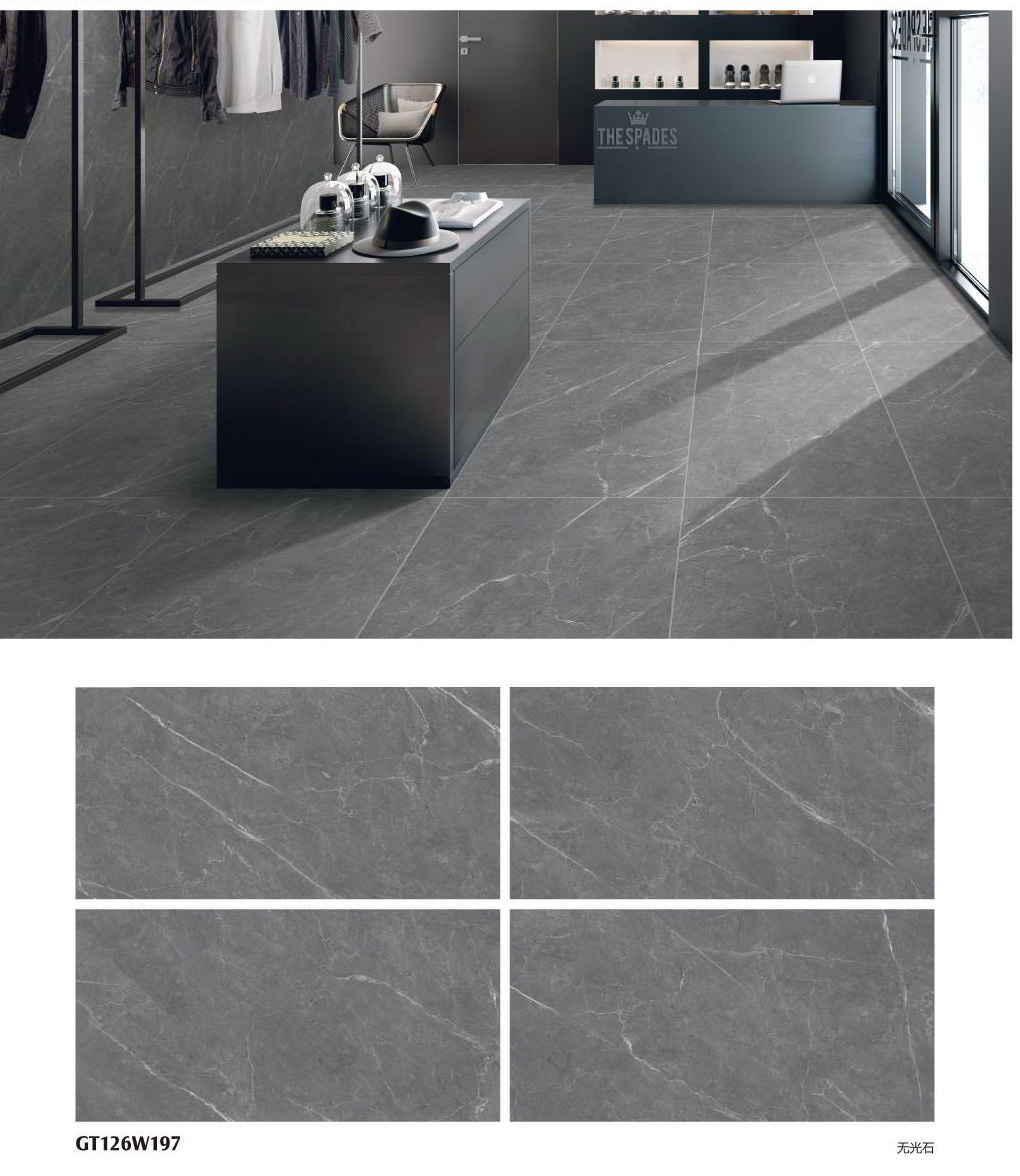Vitrified фарфор ISO 600x1200mm кроет Matt черепицей финиш застеклил серый цвет мраморное PRIMERA