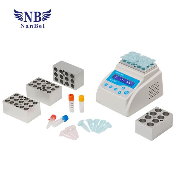Mini Dry Bath Incubator RT +5℃~100℃ Temp Range 0.1℃ Display Accuracy
