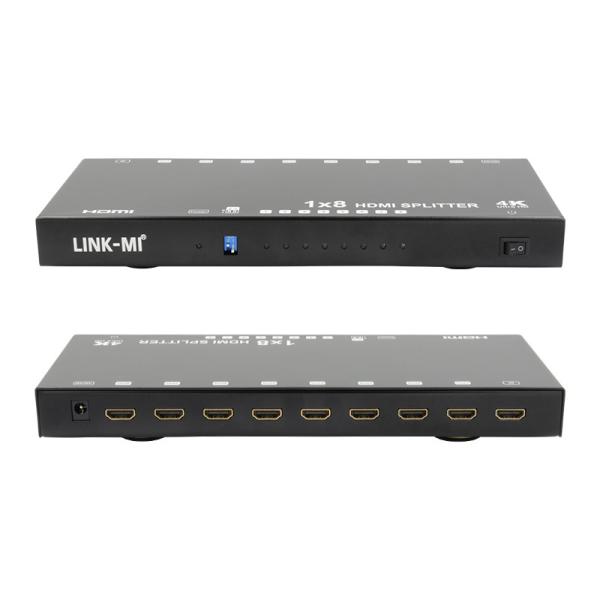 8 Ports 4K HDMI Splitter Video Splitter 3d EDID 1 In 8 Out Duplicator For 8 TVs