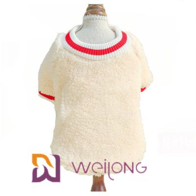 A camisa de Rib Knit Short Sleeve Pet T mantém a camisa macia morna de Sherpa T para o cão