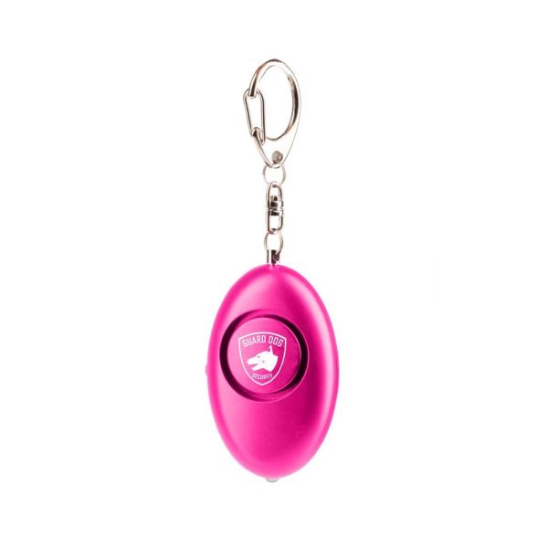 Black Pink Personal Security Alarms Smart Siren 40g Plastic 130DB Women Keychain With LED Light