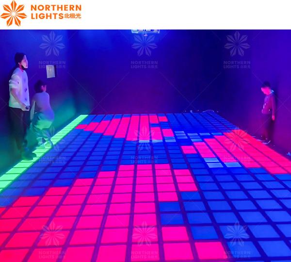 Jumping Game LED Dance Floor Tile Interativo Jogo Super Grid