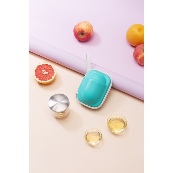 New Portable Travel Tea Cup Set Heat Resistant Borosilicate Glass Tea Pot Transparent Unbreakable Teapot With Gift Box Packing
